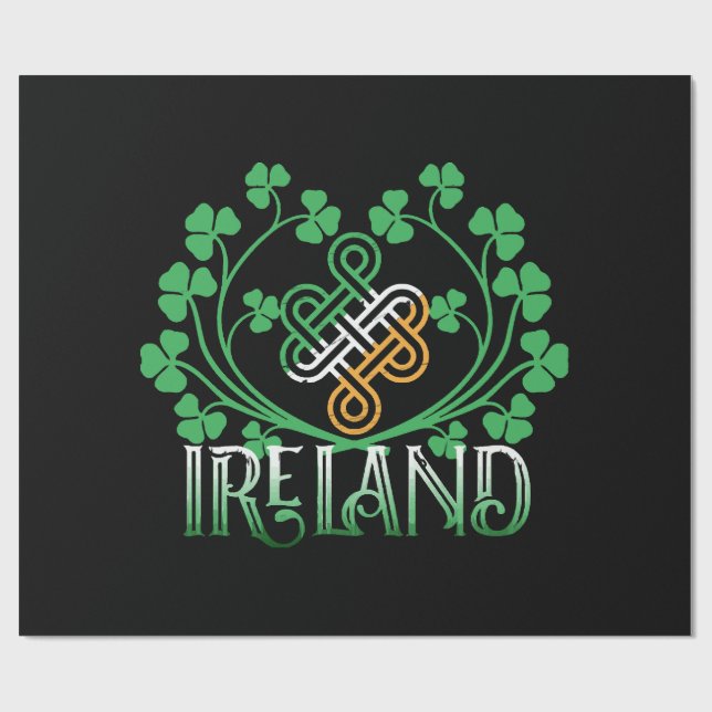 IRLAND TREKLÖVER PRESENTPAPPER (Platt)