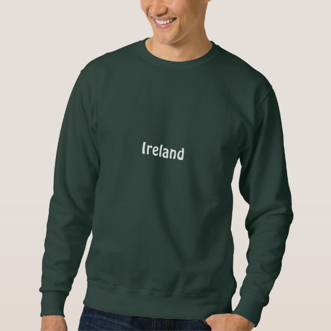 IRLAND - tröja (grönt) Lång Ärmad Tröja (Framsida)