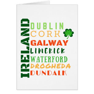 IRLAND TUNNELBANAN ART HÄLSNINGSKORT