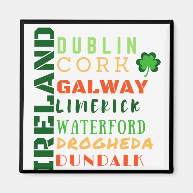 IRLAND TUNNELBANAN ART MAGNET (Framsidan)