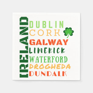 IRLAND TUNNELBANAN ART PAPPERSSERVETT