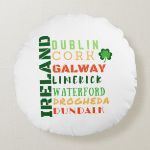 IRLAND TUNNELBANAN ART RUND KUDDE