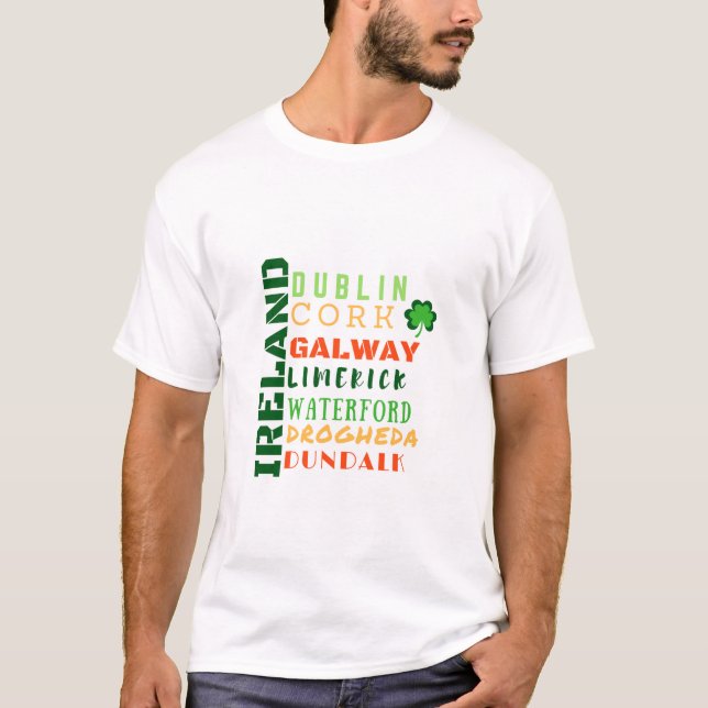 IRLAND TUNNELBANAN ART T-SHIRT (Framsida)