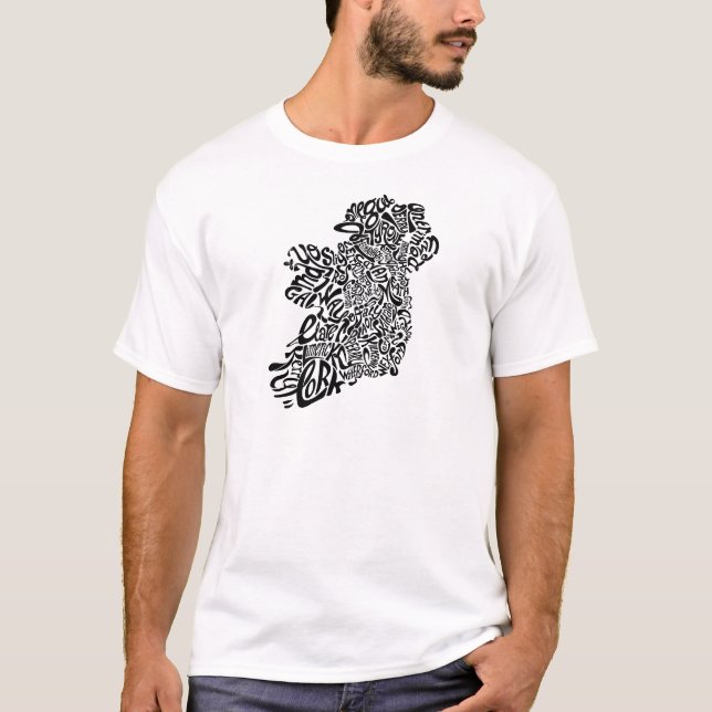 Irland Typoraphy T-shirt (Framsida)