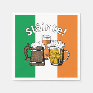 IRLAND Underbar Irish Beer Sláinte! Pappersservett