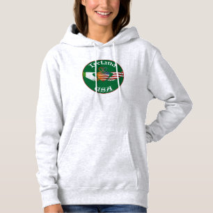 Irland USA Claddagh Hoodie T-shirt