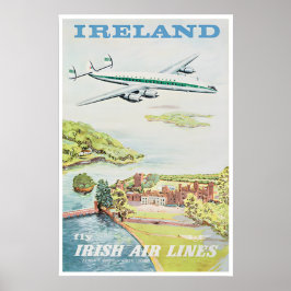 Irland Väggkonst Resaaffisch Tryck