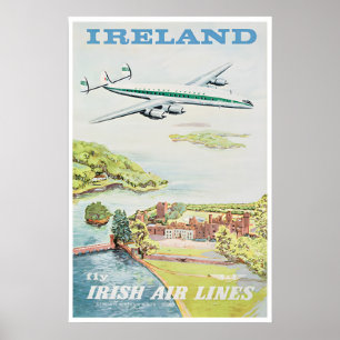 Irland Väggkonst Resaaffisch Tryck