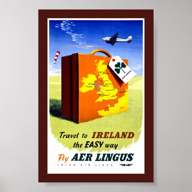 Irland Vintage Resemålningaffisch Restaurering Poster (Framsidan)
