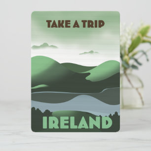 Irland vintage resemotiv affisch