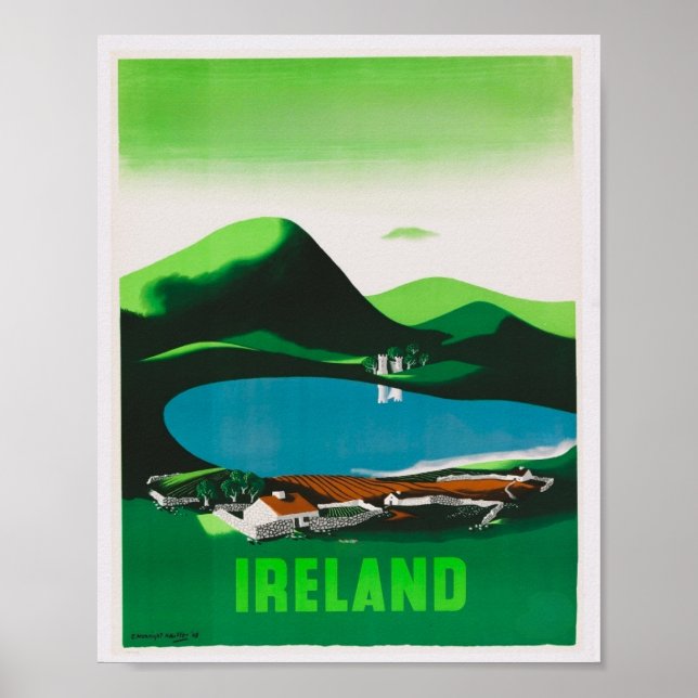 Irland Vintage resor Poster (Framsidan)