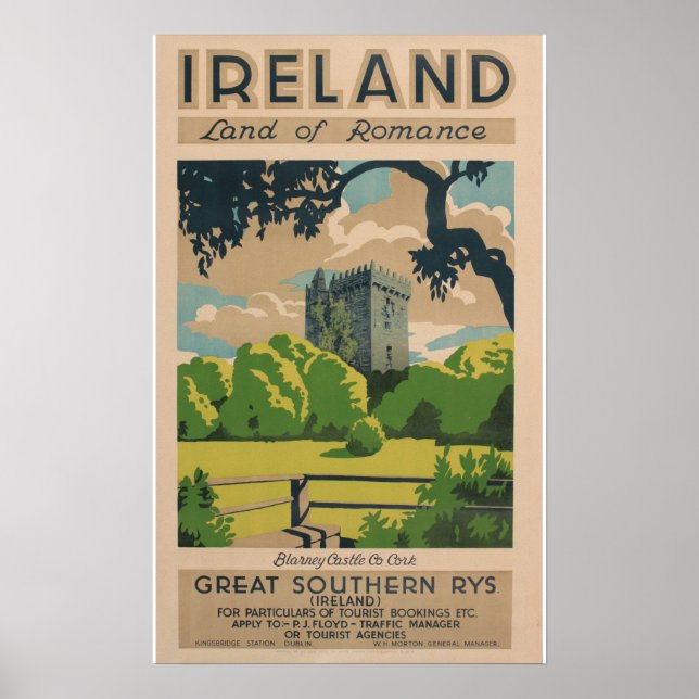 Irland Vintage resor Poster (Framsidan)