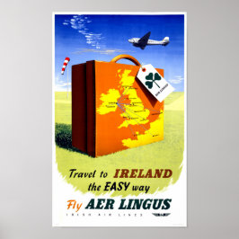 Irland Vintage resor Poster återställd