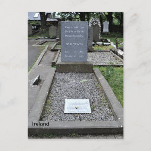 Irland W. B. Yeats grave at Drumcliff, Co. Sligo Vykort