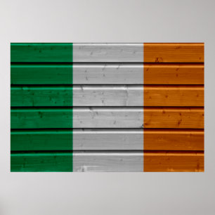 Irland Woodplank Poster