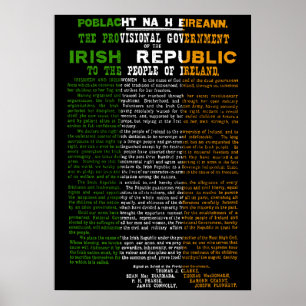 Irländare 1916 för påskresningaffisch poster