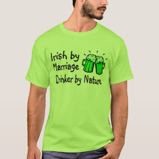 Irländare av giftermålsuparen vid naturen t shirt