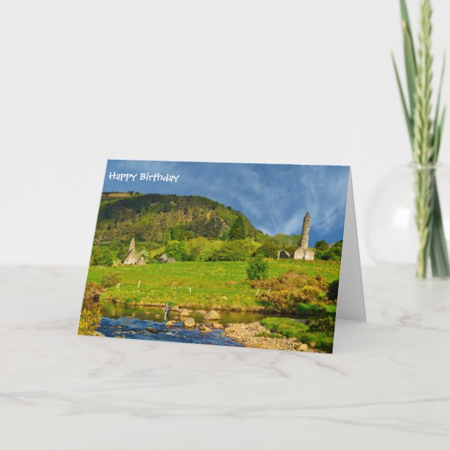 Irländare avbildar för födelsedaghälsningkort kort (Framsida)