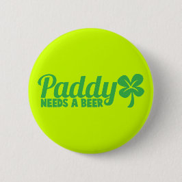 IRLÄNDARE behöver en öl! St patricks Knapp
