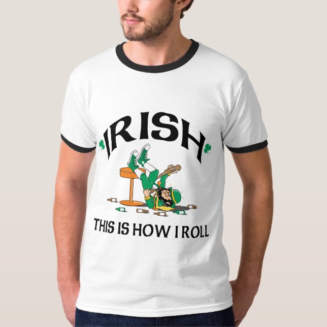Irländare detta är hur jag rullar tee shirt (Framsida)