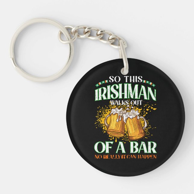 irländare dricker öl St. Patrick's Day (Framsidan)
