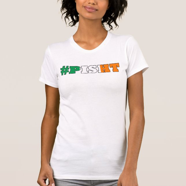 Irländare drucken st patricks day tee shirt (Framsida)