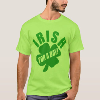 Irländare för en dag tee shirt
