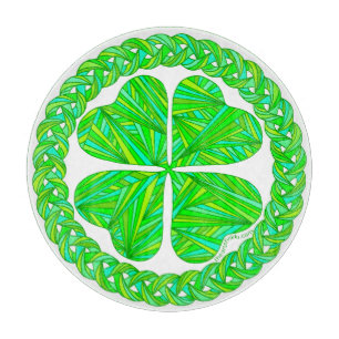 Irländare för grönt för Shamrock för lycklig