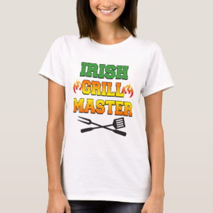 Irländare grillar ledar- t-shirt