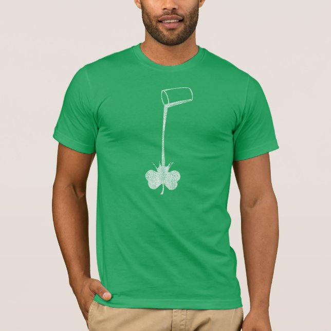 Irländare häller shamrocken tee shirt (Framsida)