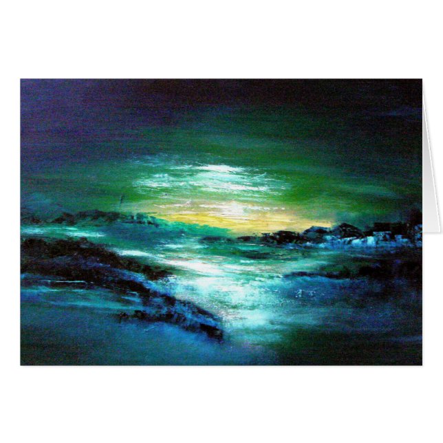 Irländare landskap - den KERRY KUSTEN Hälsningskort (Framsidan Horizontal)