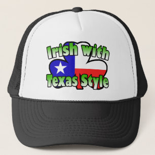 Irländare med den Texas stilhatten Keps