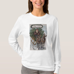 Irländare som kör sleighen av Shamrocks T-shirt