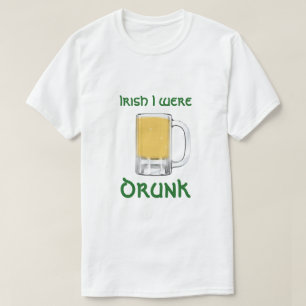 Irländare var jag drack Sts Patrick dagT-tröja Tee Shirt