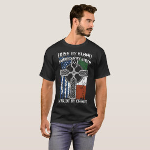 irländare vid blodamerikan av födelsepatrioten vid t shirt