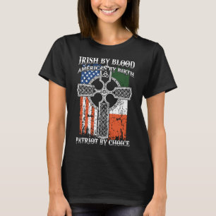 Irländare vid blodamerikant-skjortor t shirt