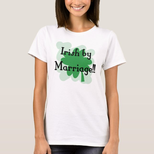 irländare vid giftermål t-shirt (Framsida)