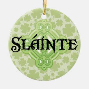 IrländareSlainte julprydnad Julgransprydnad Keramik