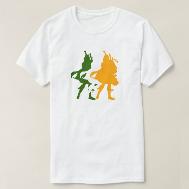 Irlands Bagpiper T-shirt (Design framsida)