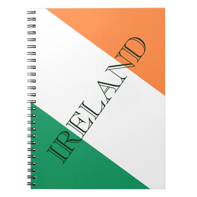 Irlands Flagga Anteckningsbok (Framsidan)