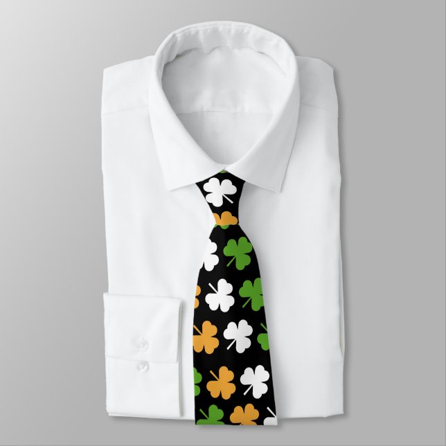 Irlands flagga av shamrocks slips (Bunden)