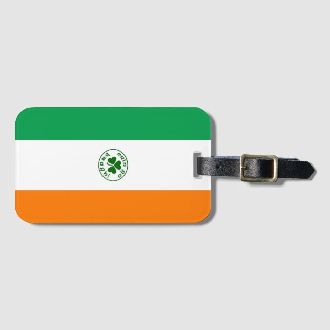 Irlands Flagga Bagagebricka (Framsida horisontal)