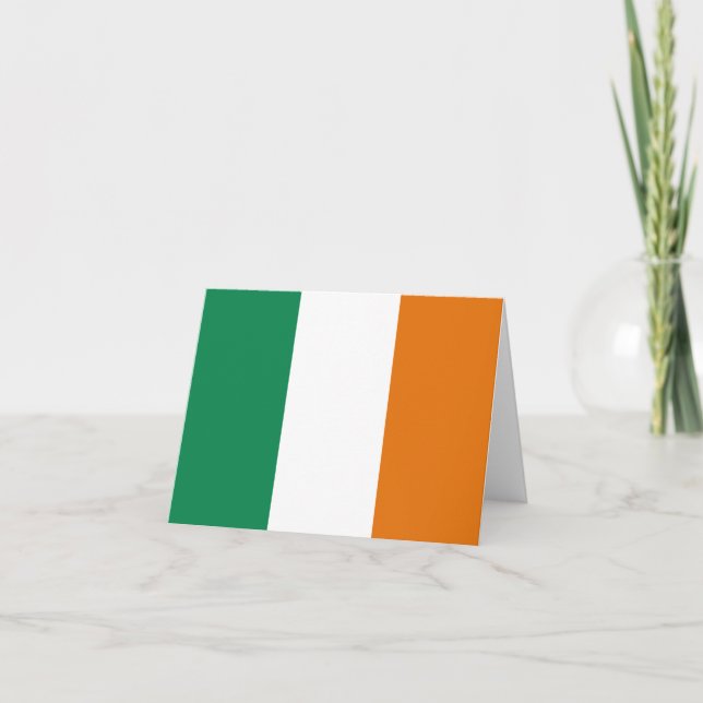Irlands flagga brevkort kort (Framsida)