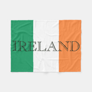 Irlands Flagga Fleecefilt