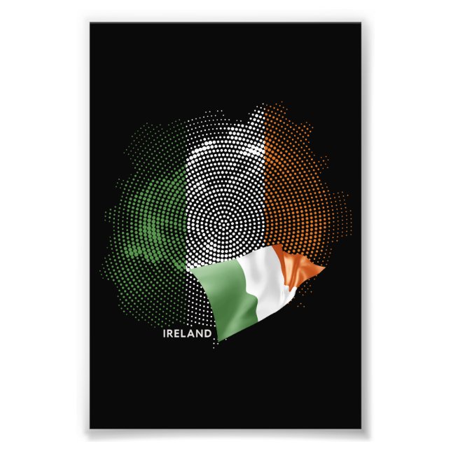 Irlands flagga fototryck (Framsidan)