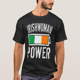 Irlands Flagga Irishwomen Power Battery Proud Tee