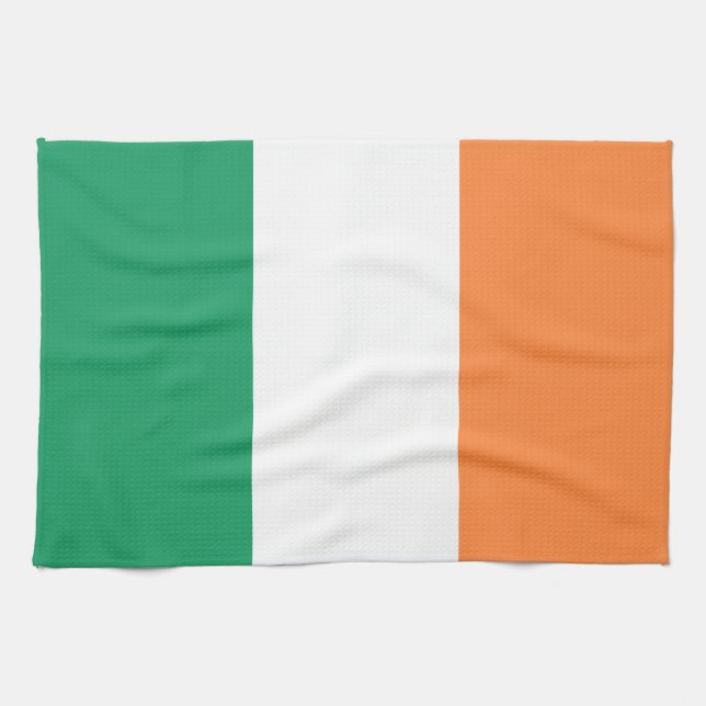 Irlands flagga kökshandduk (Horisontell)