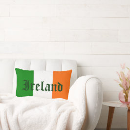 Irlands flagga lumbarkudde