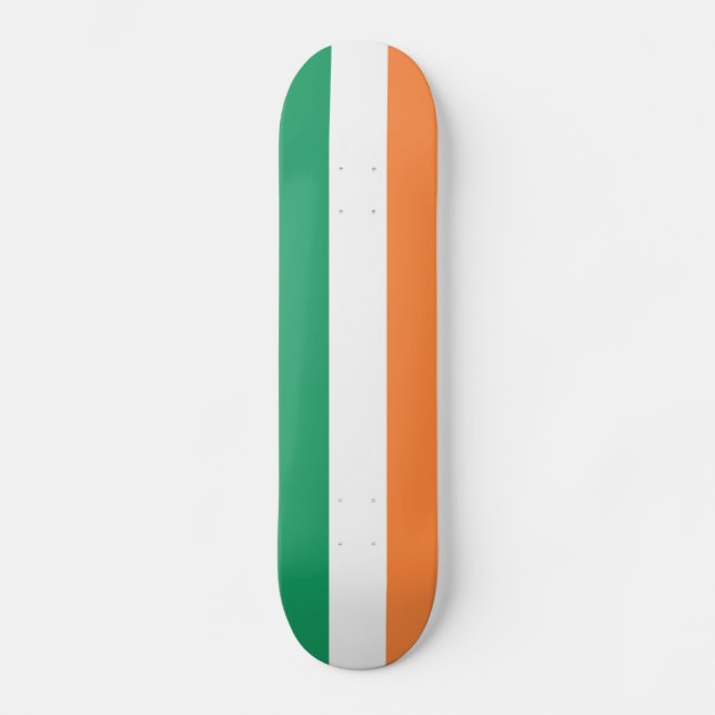 Irlands flagga mini skateboard bräda 18,5 cm (Framsida)