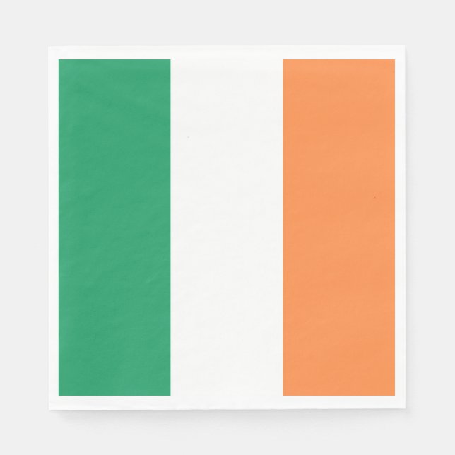 Irlands flagga pappersservett (Framsidan)